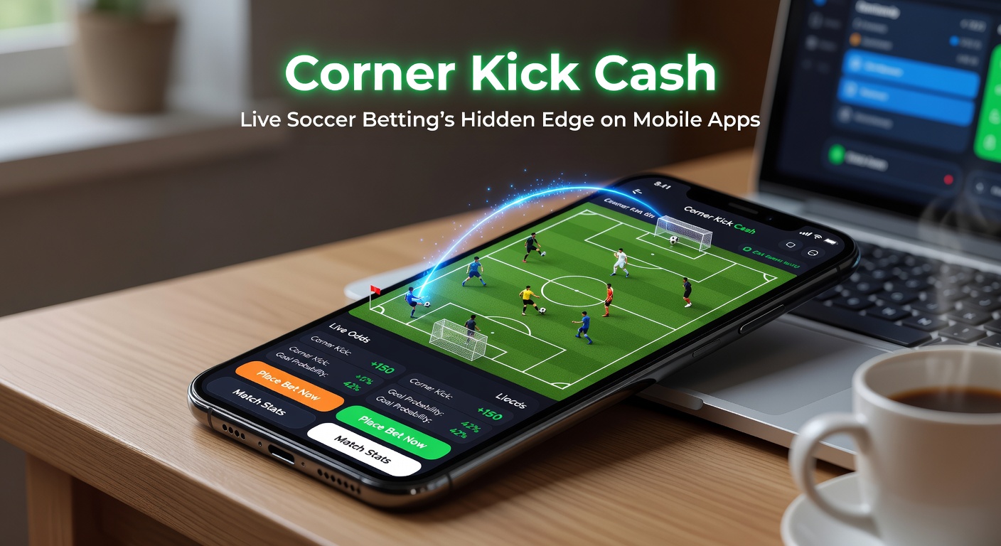 Grafik mit Eckball-Statistiken aus einem Live-Fußballmatch auf einer Smartphone-App