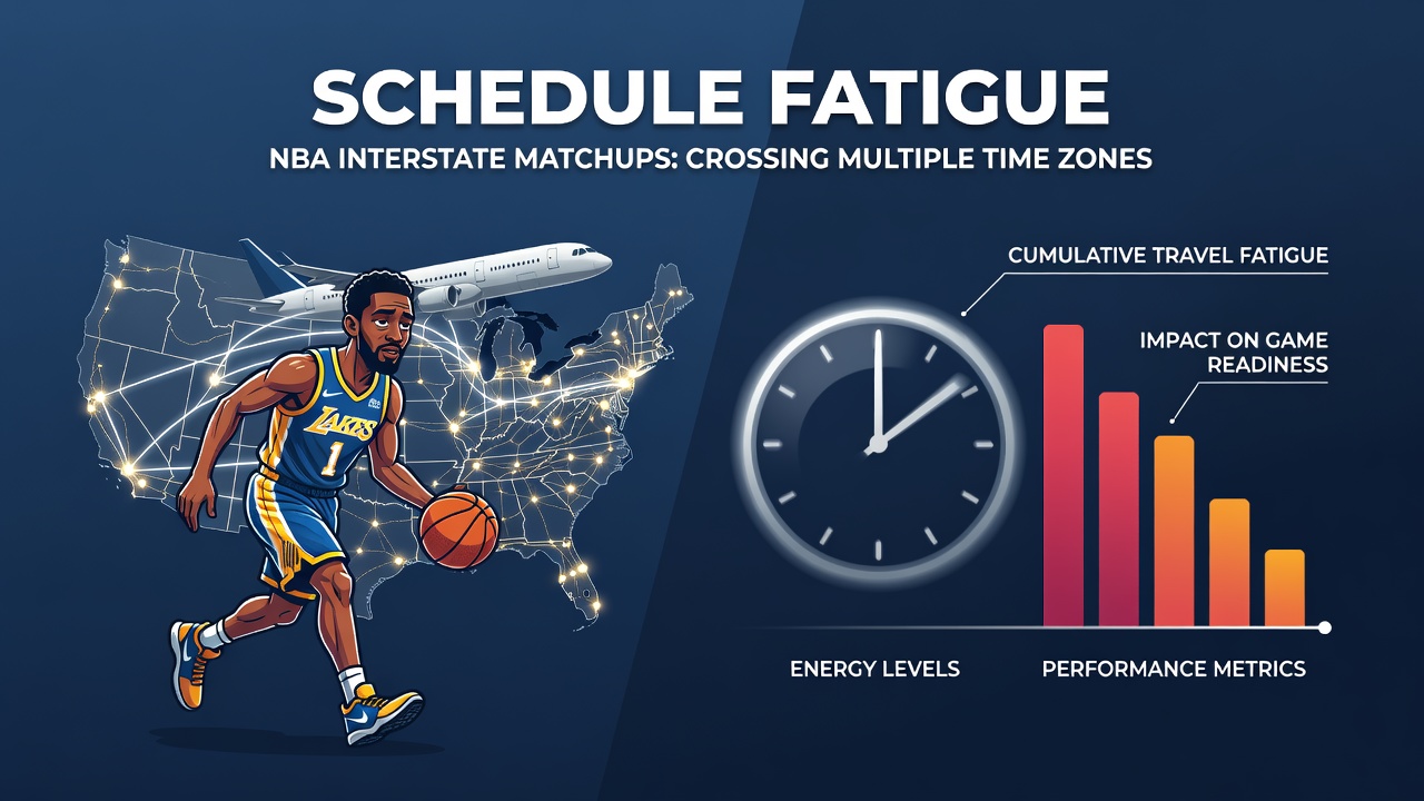 Datenvisualisierung von NBA-Reiseeffekten auf Wettlinien