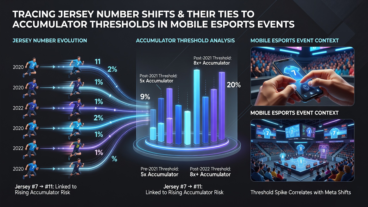 Statistische Übersicht zu Akkumulator-Schwellenwerten und Trikotnummern in Esports-Events